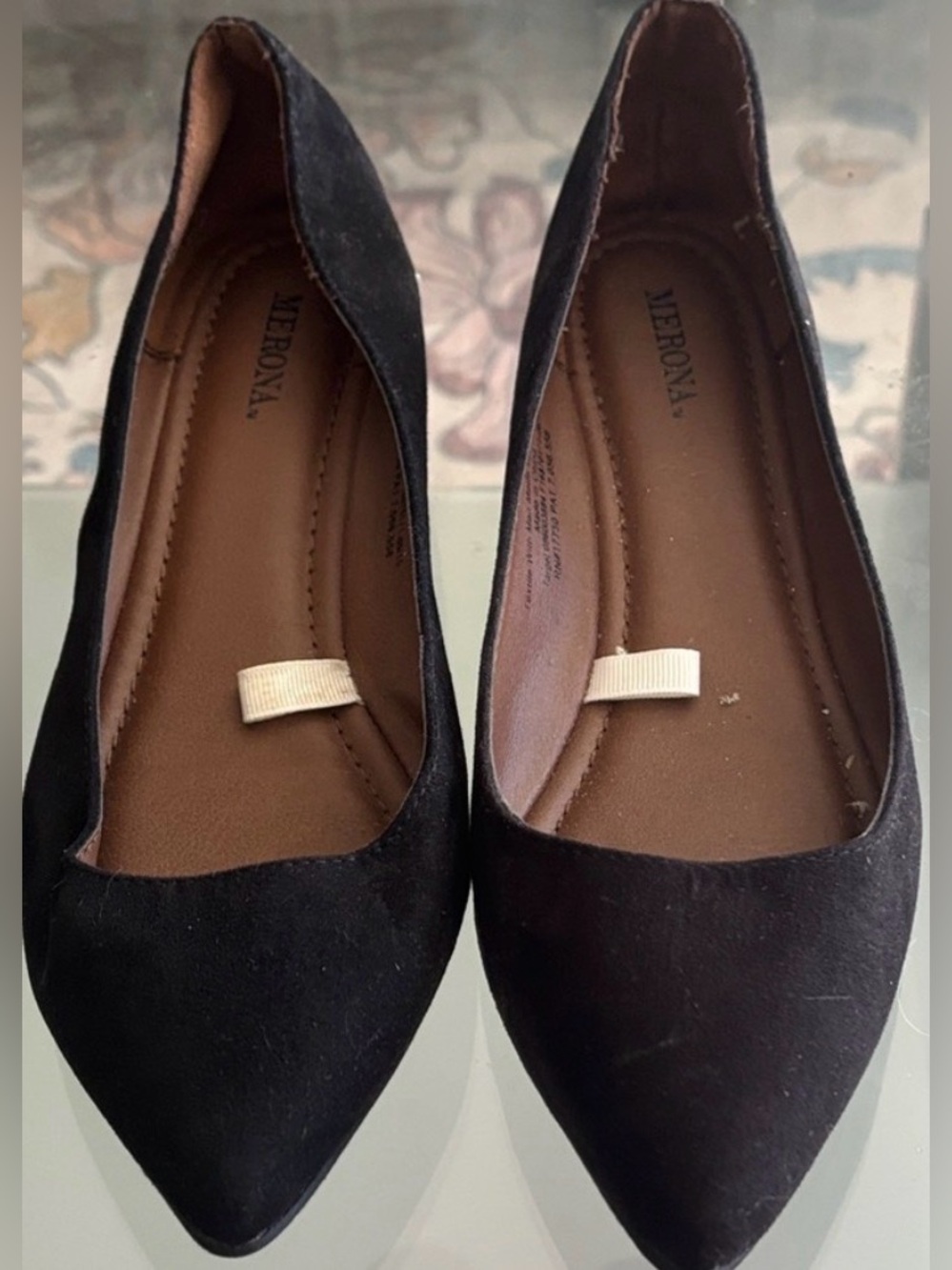 Merona Black Pointed ballet Flats